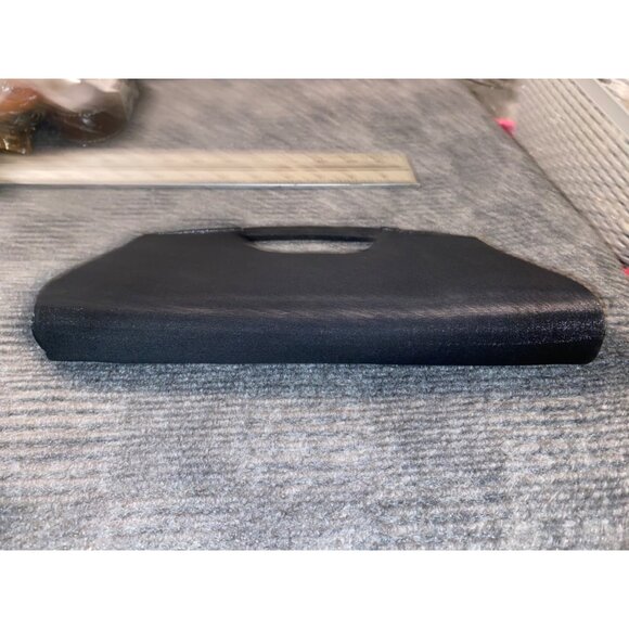 La Regale Black Fabric Evening Bag with Rope Strap Made in China 10 Inches - Picture 12 of 12